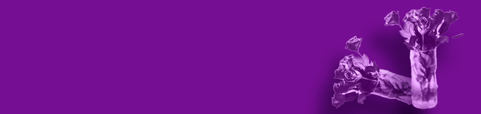 two vases of roses - one knocked over