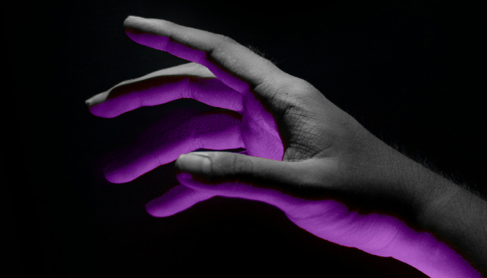 Hand reaching out